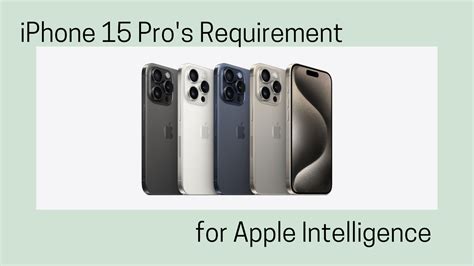 Apple Explains iPhone 15 Pro Requirement for Apple Intelligence.